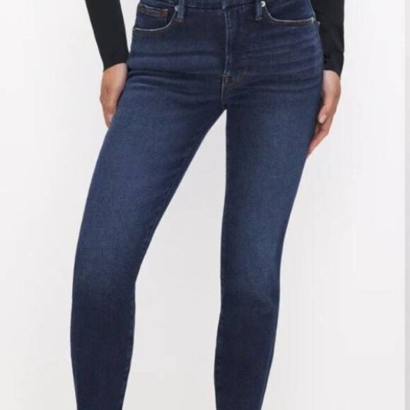 Good American GOOD PETITE SKINNY JEANS in Blue 866  sz 4/27 - Picture 1 of 5